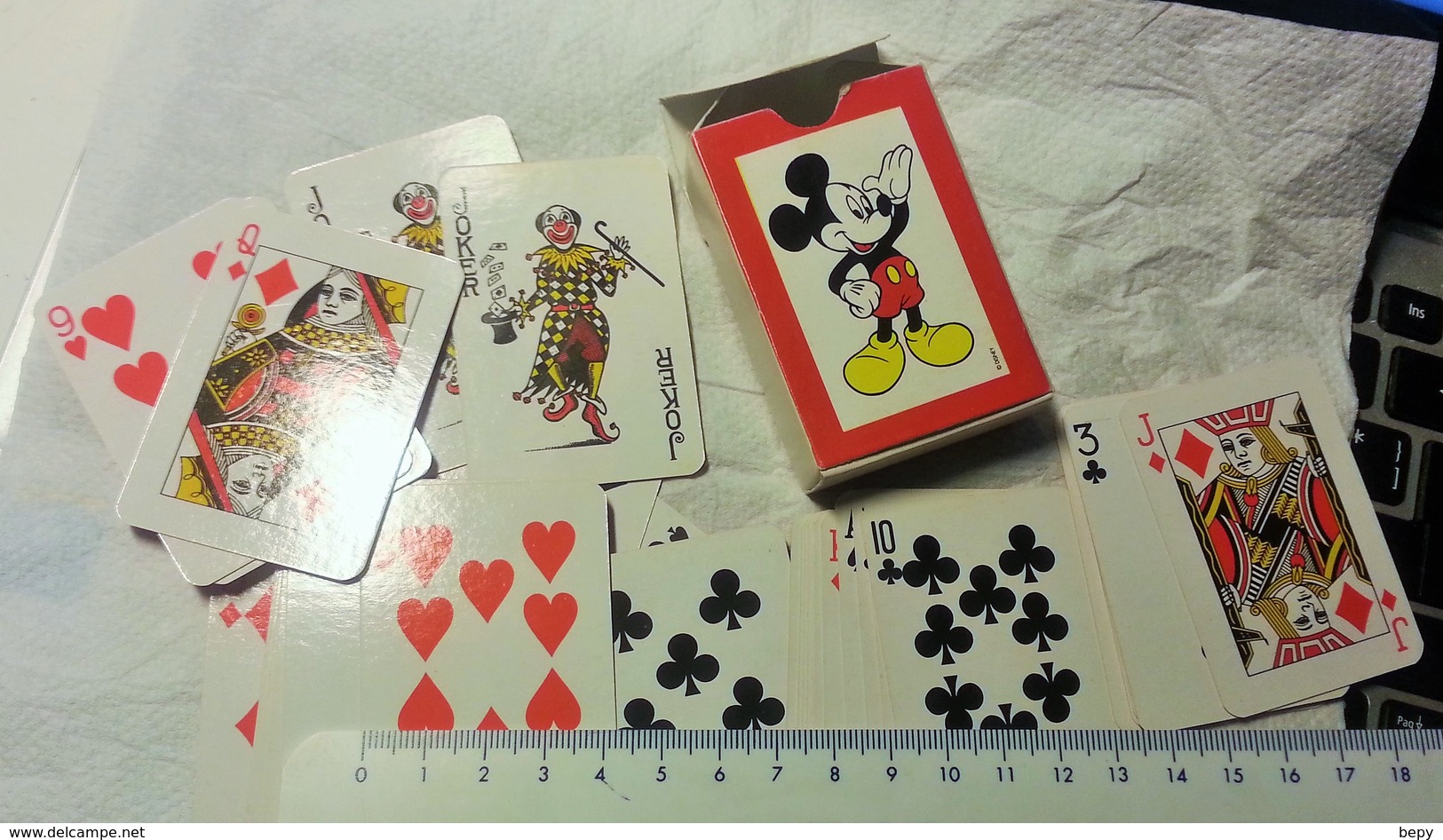 CARTE DA GIOCO. WALT DISNEY. TOPOLINO.  JOLLY. DISNEY. JOKER. - 54 Cards