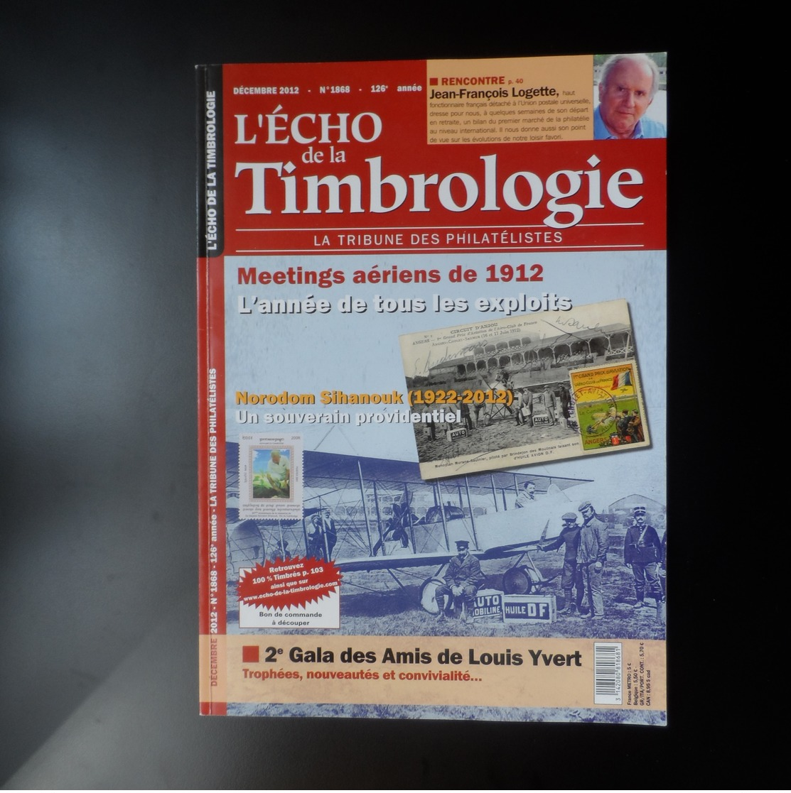 L'Echo De La TIMBROLOGIE    N° 1868      Décembre   2012    Meetings Aériens De 1912 - Français (àpd. 1941)