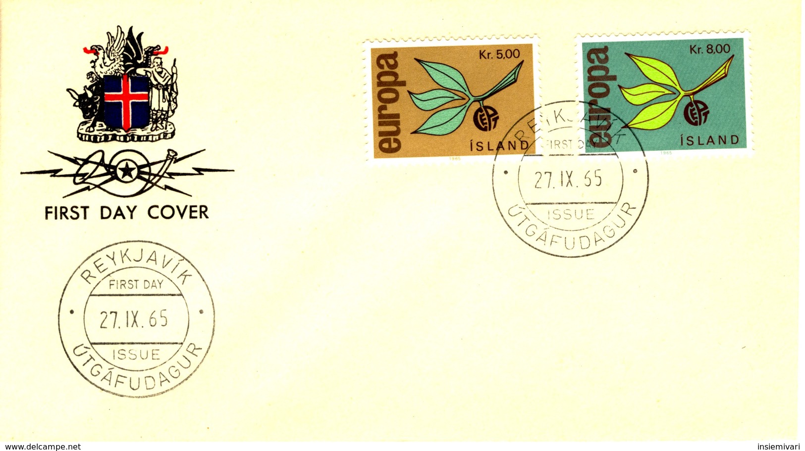 ISLANDA - 1965 - Europa Su FDC. - FDC