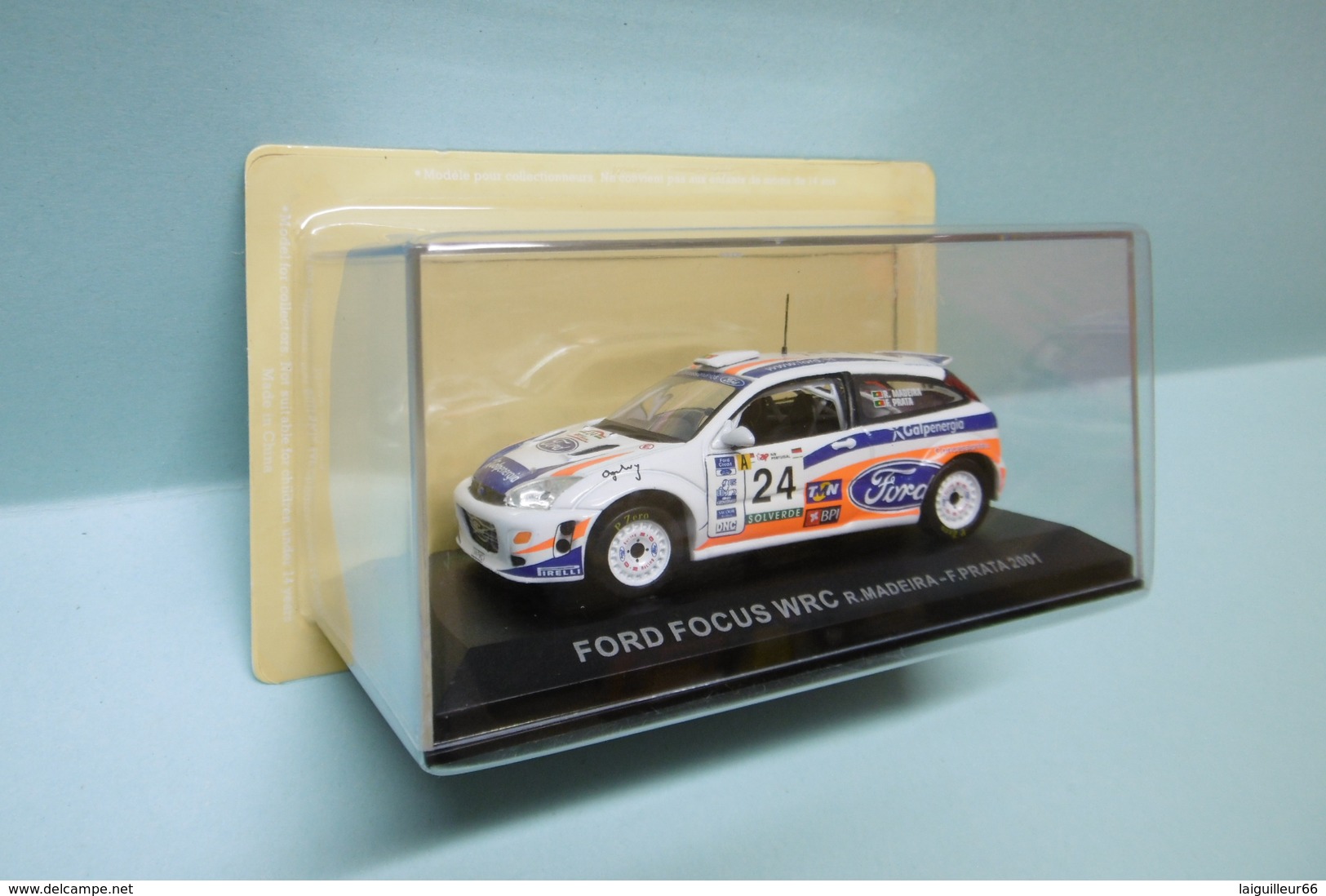 Altaya / Ixo - FORD FOCUS WRC R. Madeira - F. Prata 2001 RALLYE De PORTUGAL Neuve NBO 1/43 - Rally