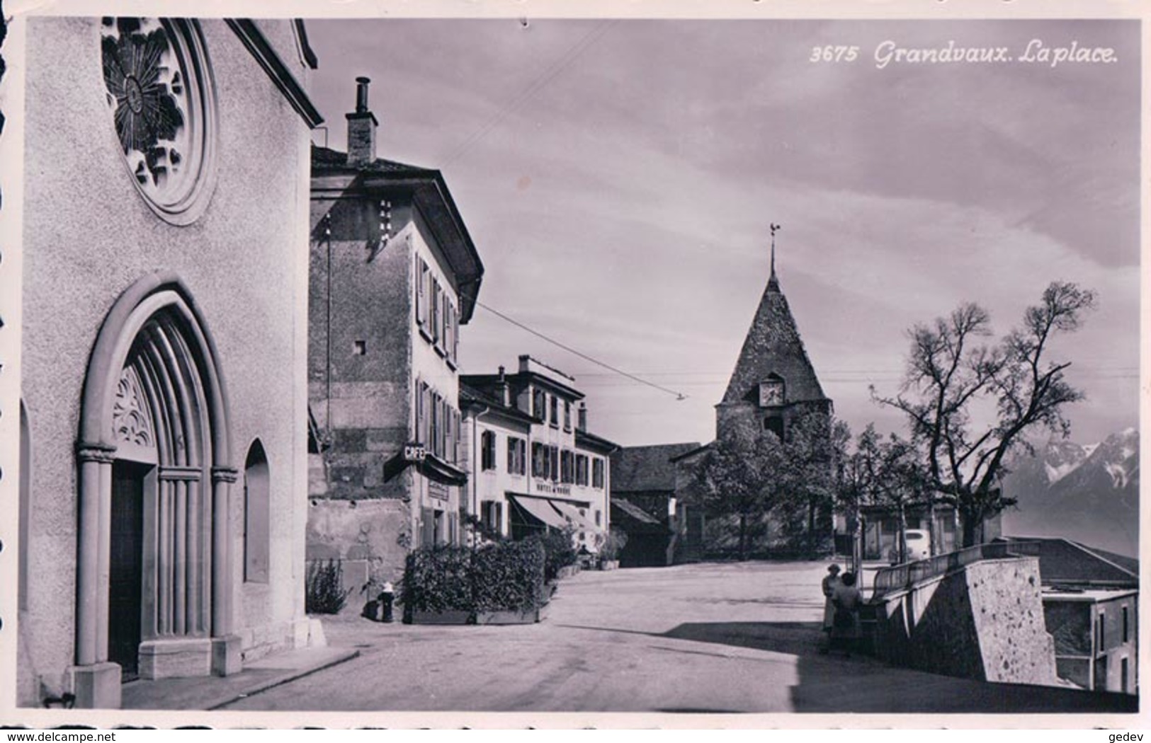 Grandvaux VD, La Place, Hôtel Du Monde (3675) Trou D'épingle - Grandvaux