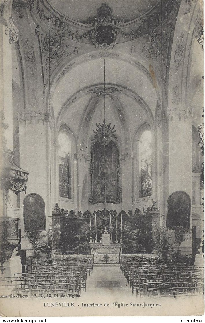 54 LUNEVILLE EGLISE SAINT JACQUES INTERIEUR Editeur LUNEVILLE PHOTO - Luneville