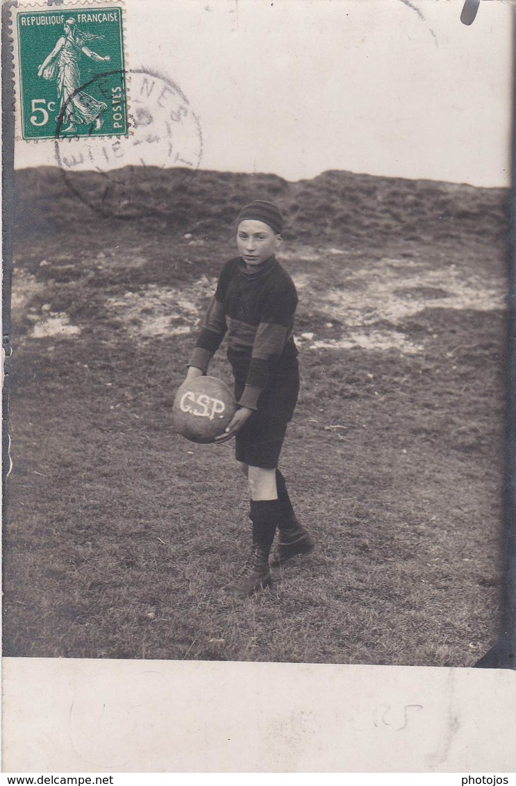 Carte Photo : Jeune Footballeur Du CSP Club Sportif De Pithiviers  (45)    Photo Cherret - Football