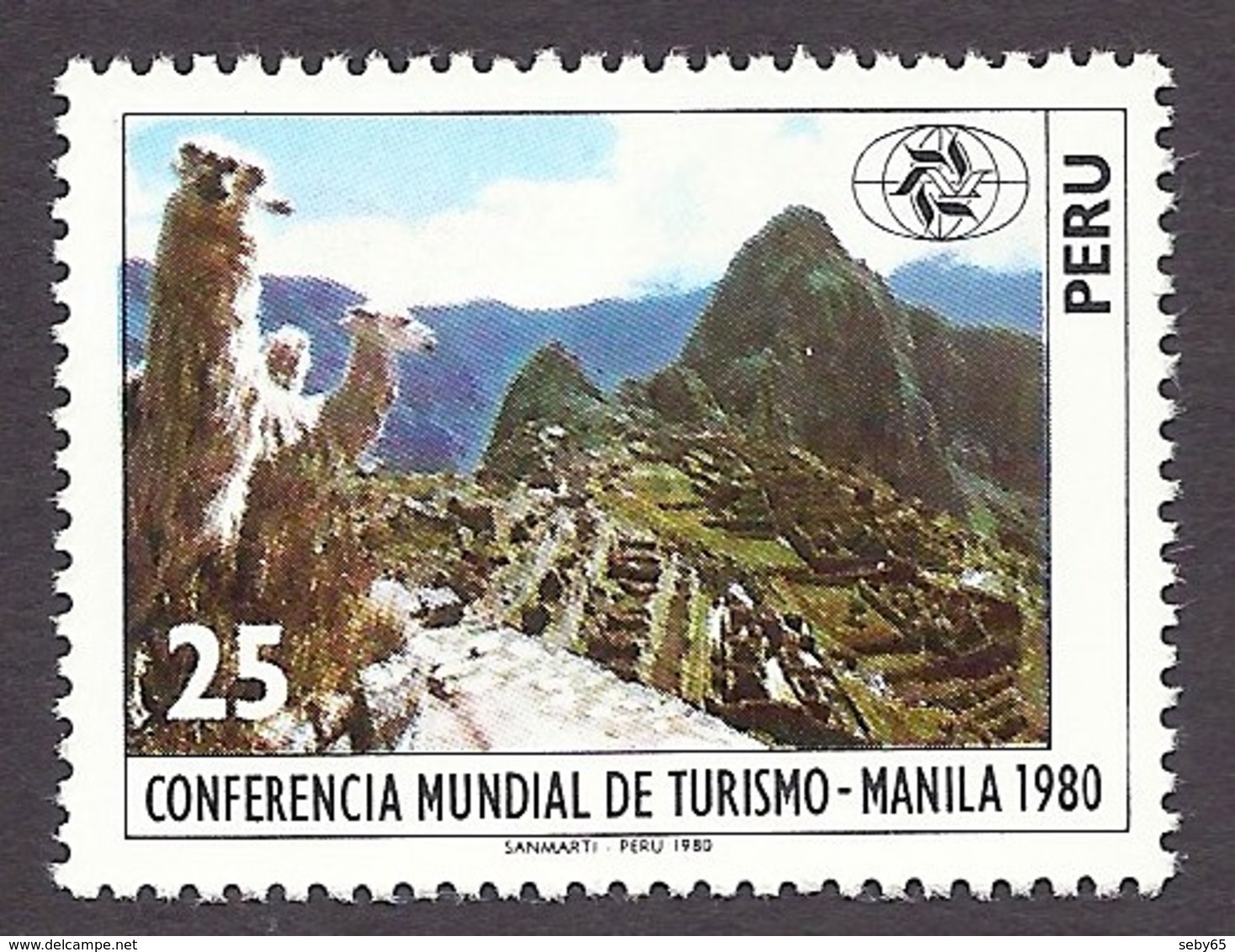 Peru 1980 - World Tourism Conference (Manila 1980), Tourisme, Fauna, Faune, Lama, Machu Picchu, Mountains MNH - Peru