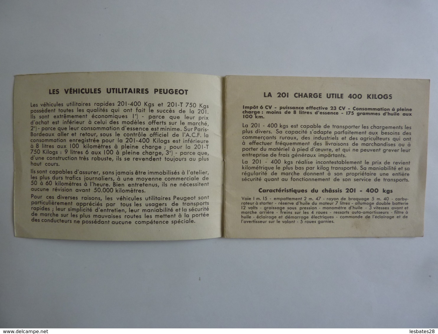 PUBLICITES  Petit Catalogue Publicité PEUGEOT 201..301 1933  Véhicules Utilitaire  14 Pages  AV 2019  Alb 13 - Auto