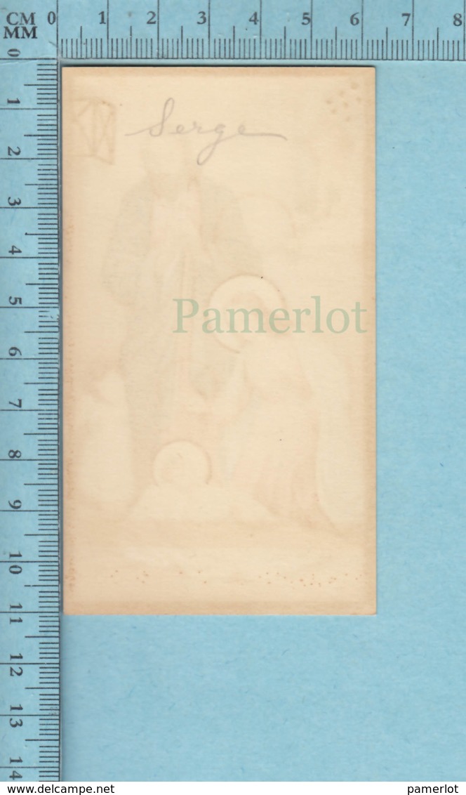 USA 0105 - Gold Print, La Nativité , Anges - Holy Card, Image Pieuse Sainte, Santini - Images Religieuses