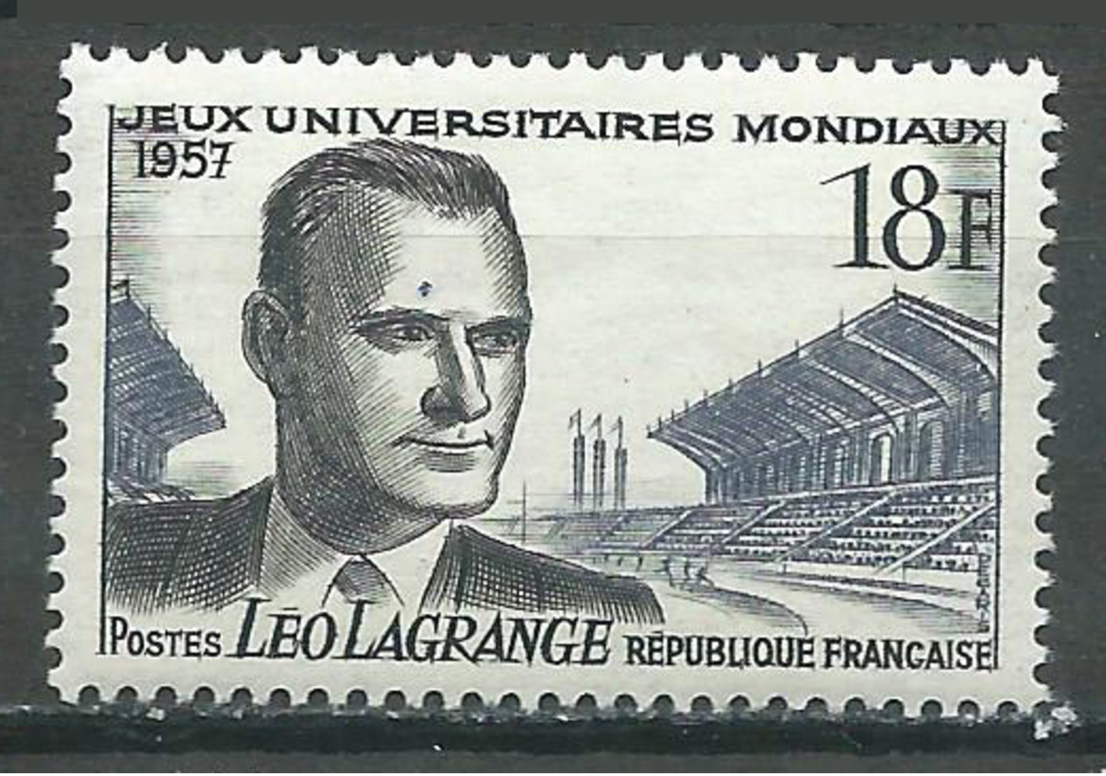 France YT N°1120 Jeux Universitaires Mondiaux  Léo Lagrange Neuf ** - Neufs