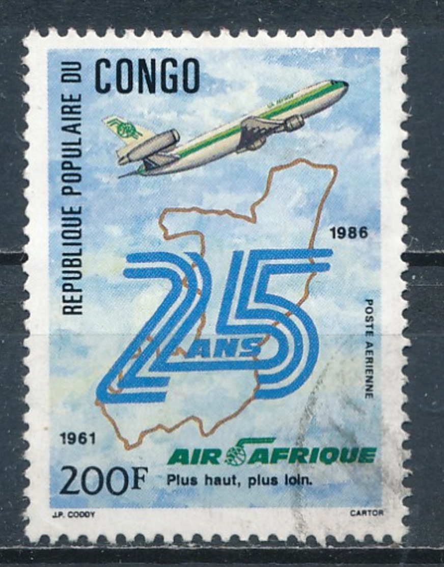 °°° REPUBBLICA DEL CONGO - Y&T N°357 PA - 1986 °°° - Usati