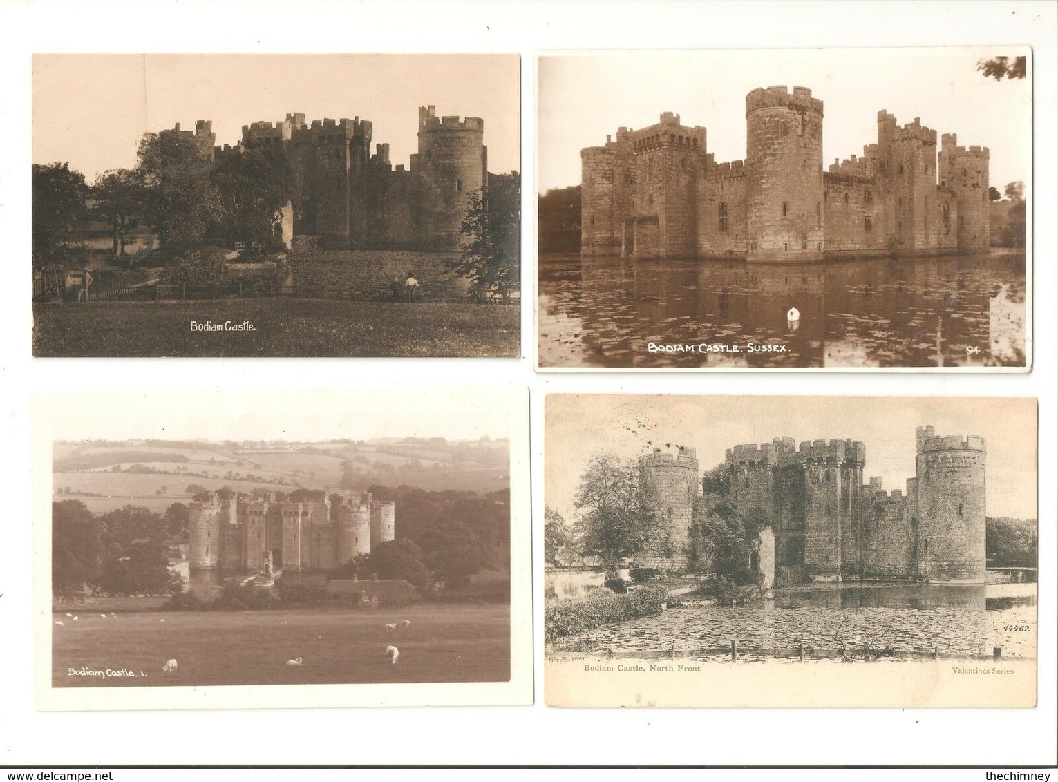 FIVE POSTCARDS OF BODIAM CASTLE NR ROBERTSBRIDGE BURWASH - Otros & Sin Clasificación