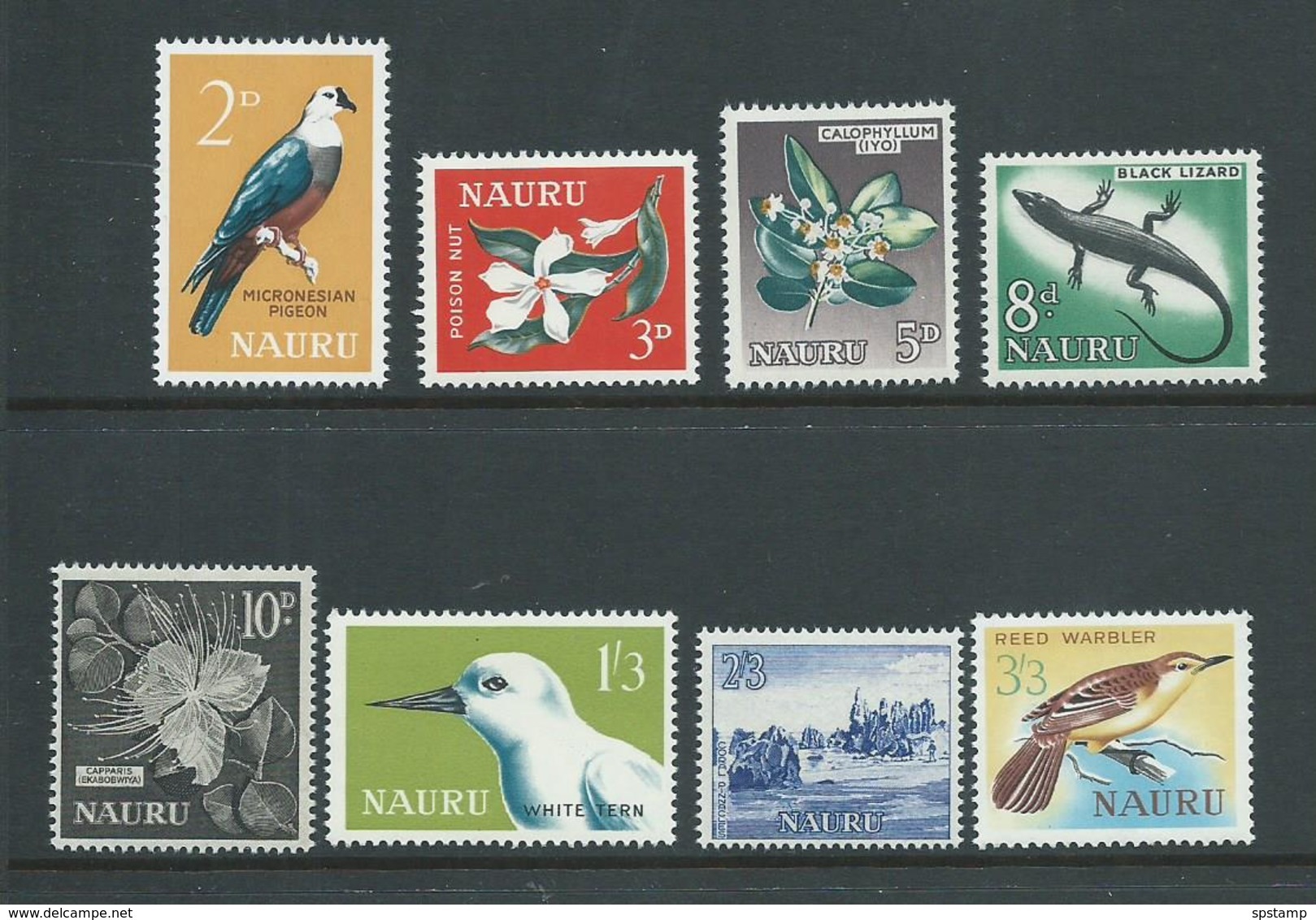 Nauru 1963 Definitive Set Of 8 MNH - Nauru