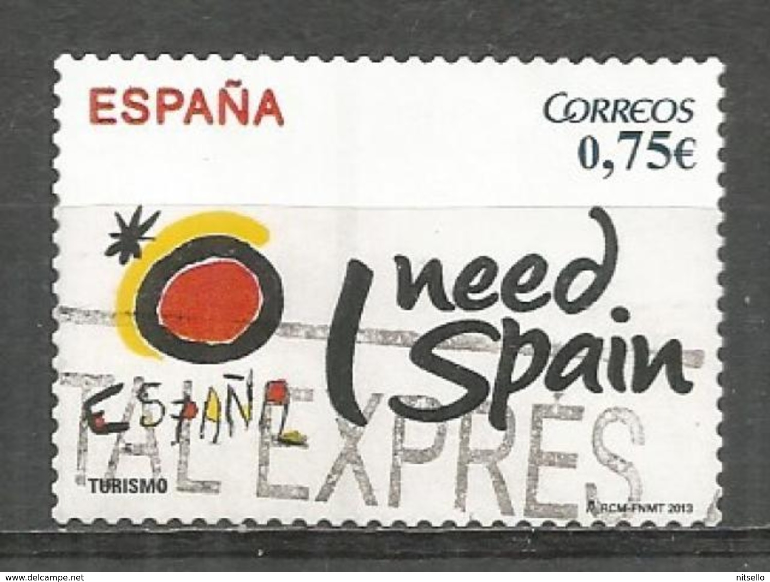 LOTE 1902  ///  (C010)  ESPAÑA 2013   YVERT Nº: 4458 - Used Stamps