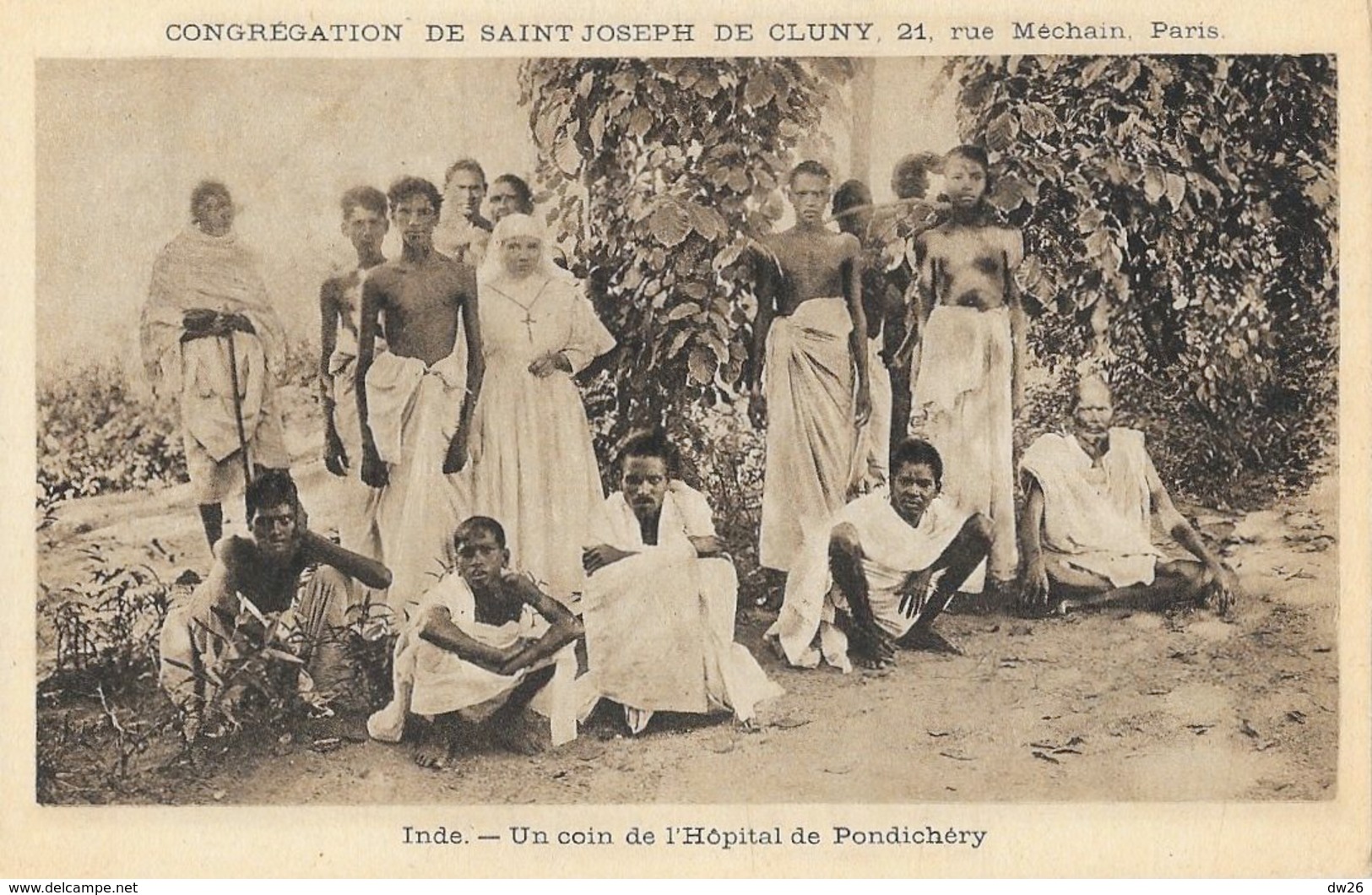 Missions, Congrégation De Saint-Joseph De Cluny - Inde: Un Coin De L'Hôpital De Pondichéry - Missions