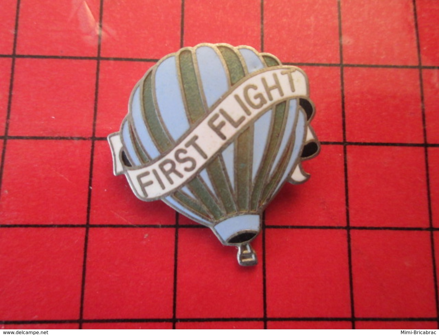 813c PIN'S PINS / Rare Et De Belle Qualité / THEME MONTGOLFIERES : BALLON LIBRE FIRST FLIGHT - Montgolfières