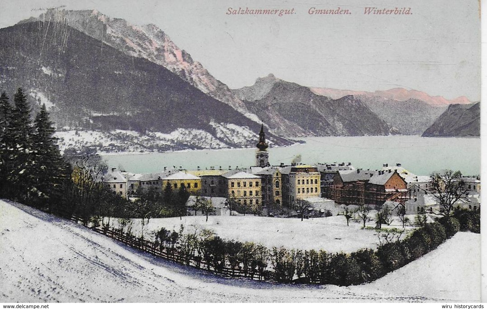 AK 0214  Gmunden - Winterbild / Verlag Brandt Um 1909 - Gmunden