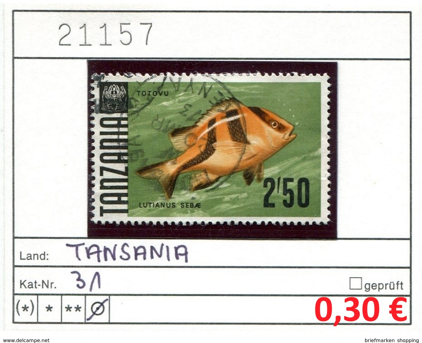 Tansania - Tanzania - 10 Diff. As Per Scans - Oo Oblit. Used Gebruikt - - Tansania (1964-...)