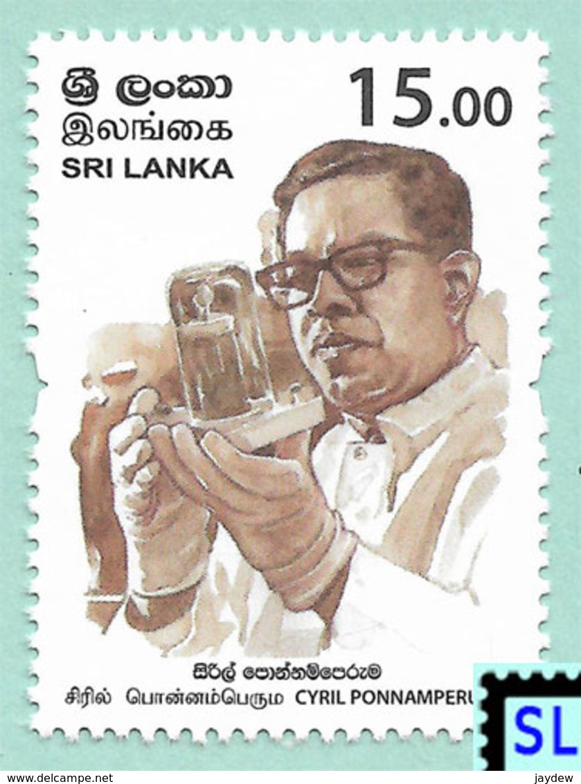 Sri Lanka Stamps 2019, Cyril Ponnamperuma, Moon, Apollo, Space, MNH - Sri Lanka (Ceylon) (1948-...)