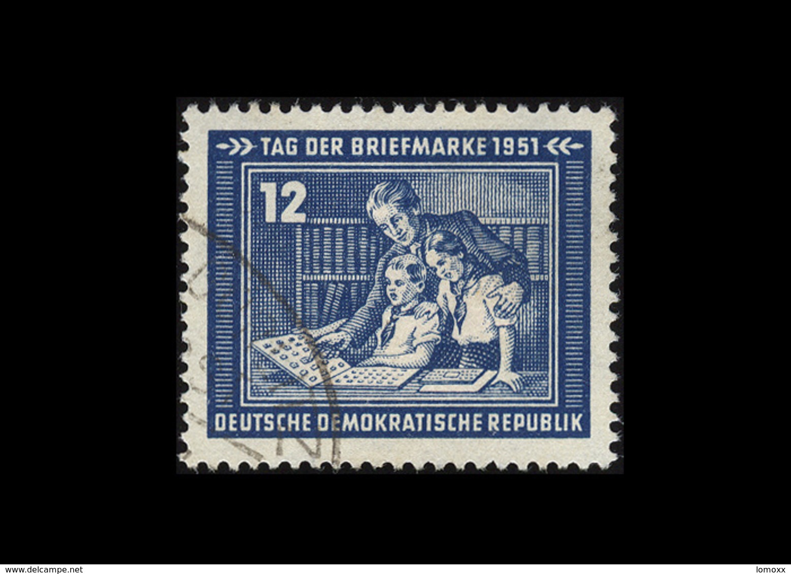 DDR 1951, Michel-Nr. 295, Tag Der Briefmarke, 12 Pf., Gestempelt - Gebraucht