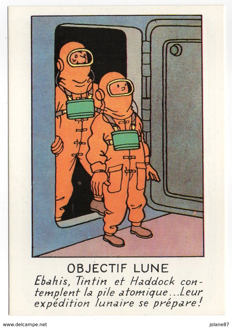 CPM    HERGE   LES AVENTURES DE TINTIN    OBJECTIF LUNE - Bandes Dessinées