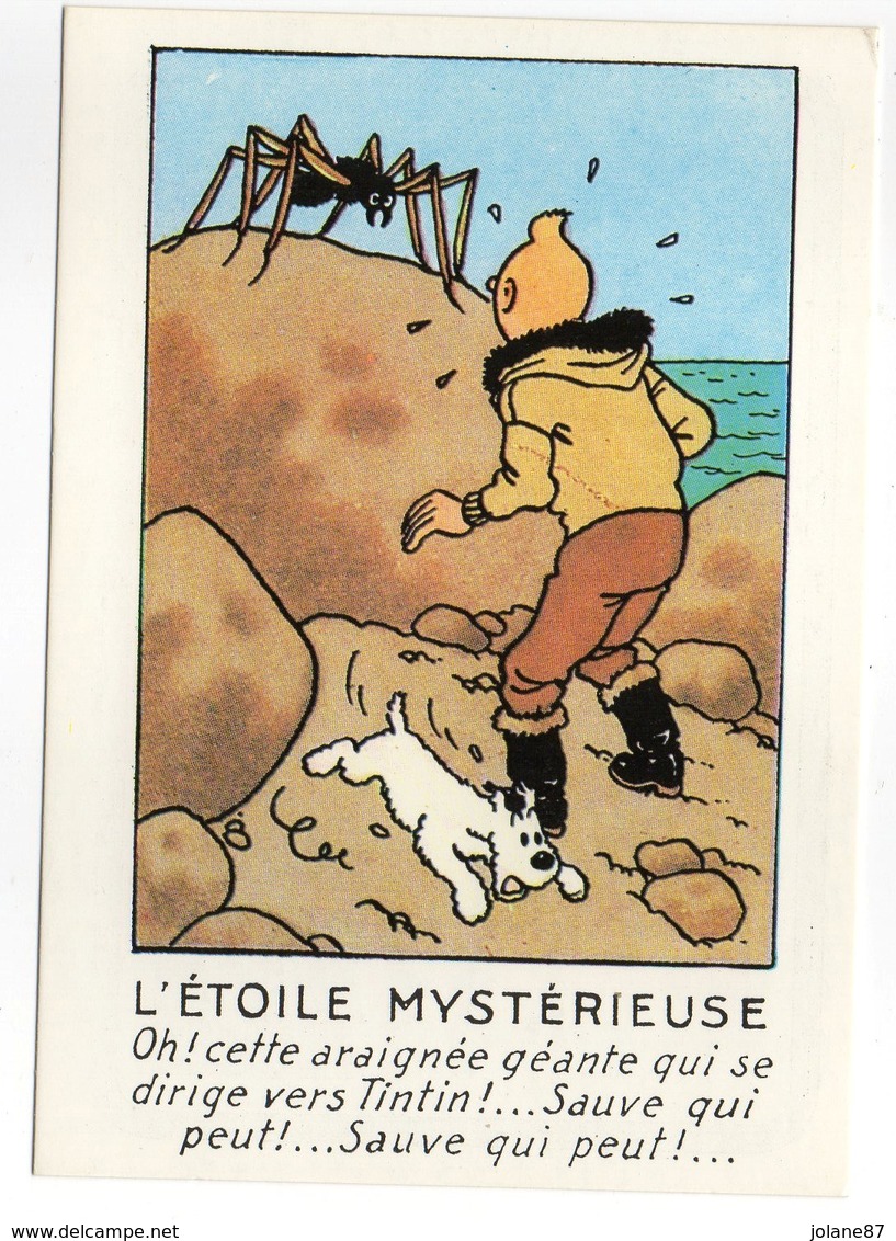 CPM    HERGE   LES AVENTURES DE TINTIN    L ETOILE MYSTERIEUSE - Bandes Dessinées