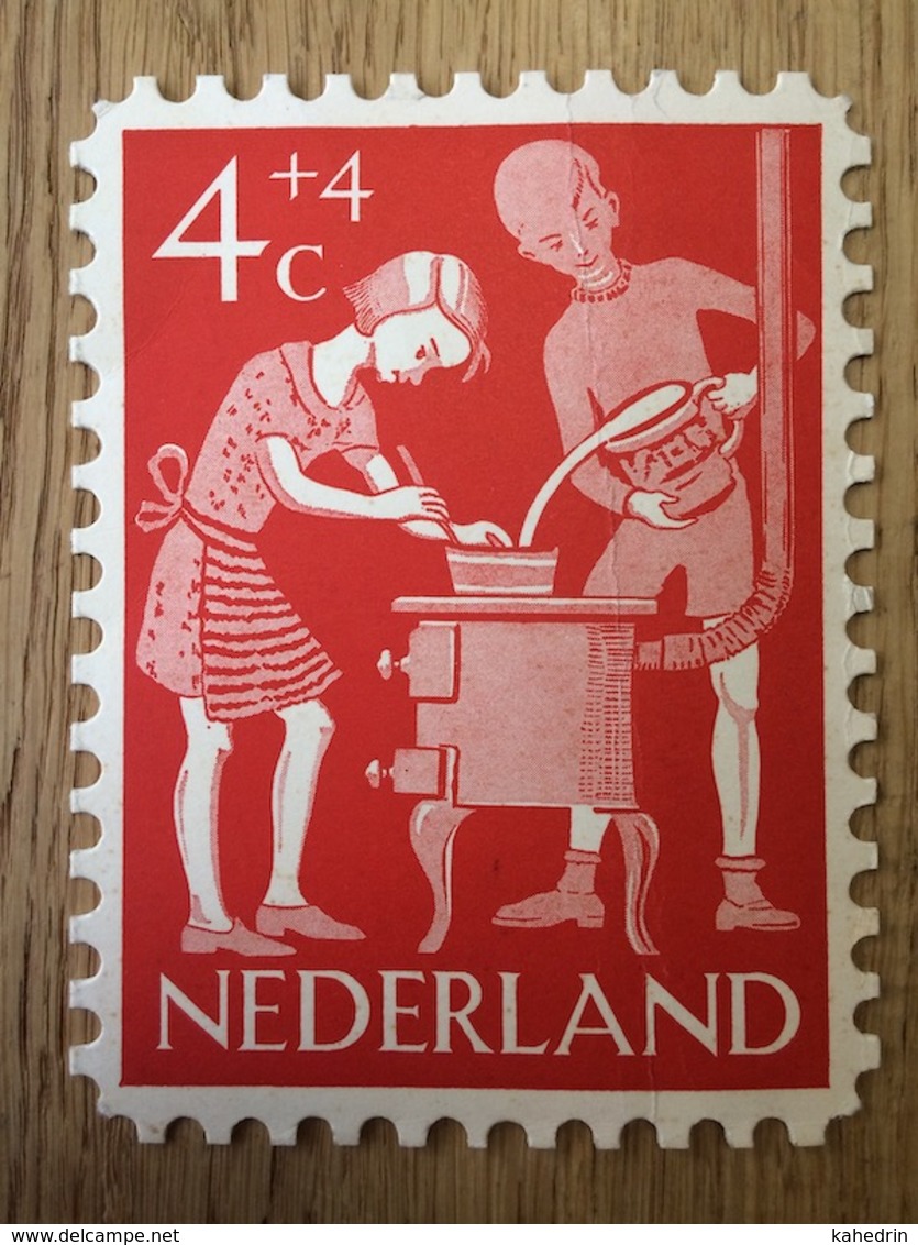 Nederland Pay Bas Olanda Netherlands 1962, Kinder Bedankkaart - Brieven En Documenten