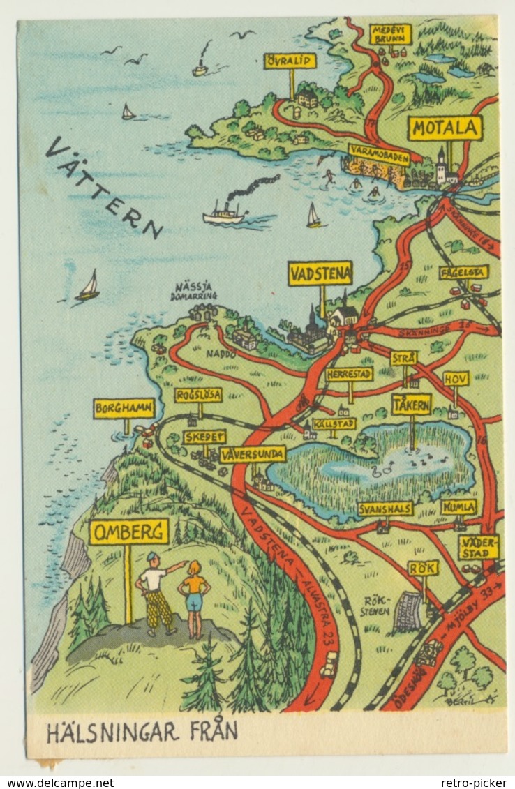 AK  Map Hälsningar Fran - Cartes Géographiques