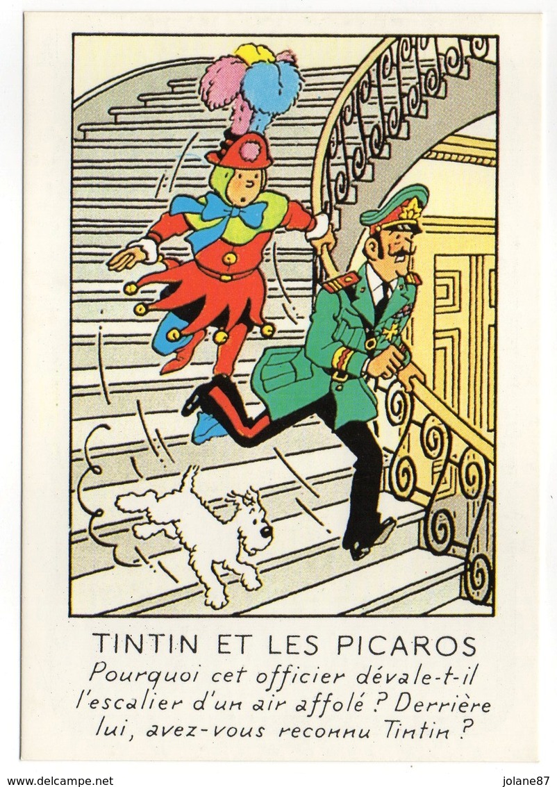 CPM    HERGE   LES AVENTURES DE TINTIN    TINTIN ET LES PICAROS - Bandes Dessinées