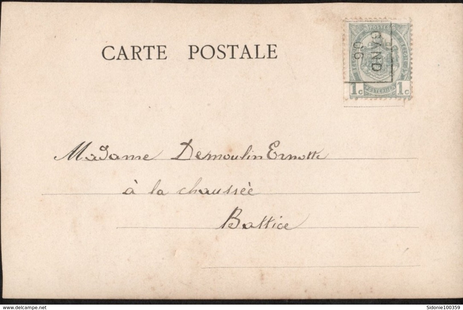 Carte Illustrée  Affranchie Avec Un Préoblitéré Envoyée De Gand Vers Battice En 1906 - Roulettes 1900-09