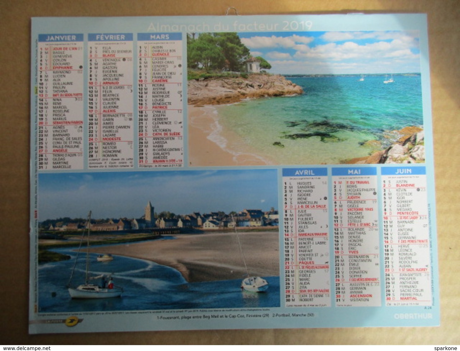 Almanach Du Facteur 2019 / Calendrier La Poste /  Paysage - Grand Format : 2001-...