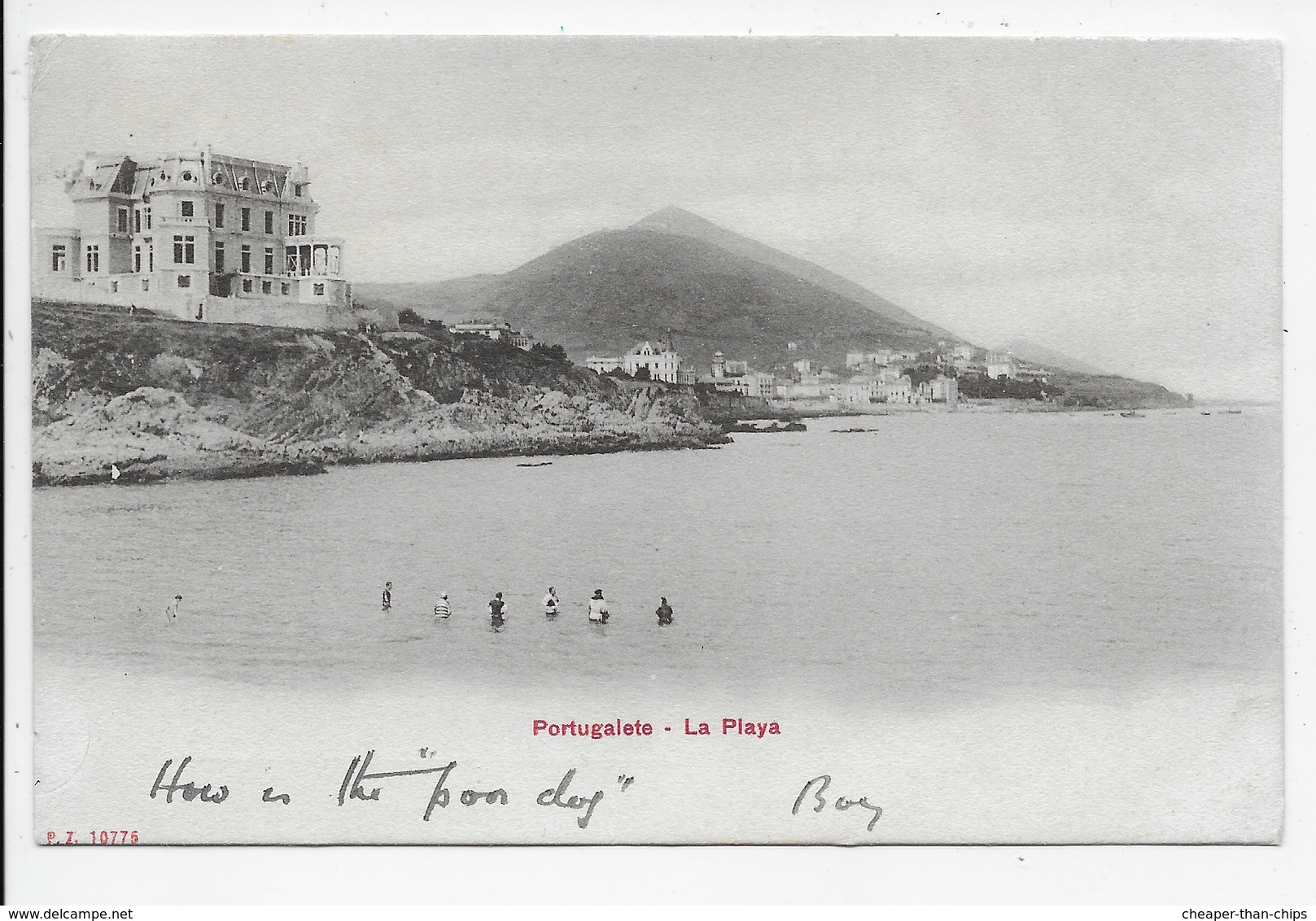 Portugalete - La Playa - Dorso Sin Dividir - Autres & Non Classés