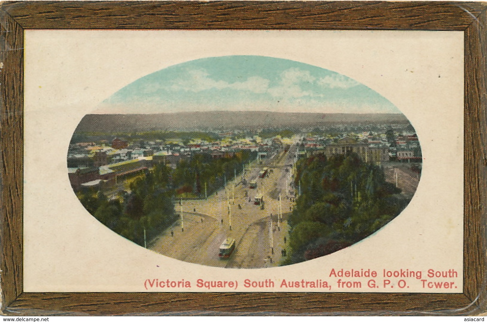 Adelaide Looking South ( Victoria Square ) From G.P.O. Tower Tram Edit Turner - Adelaide