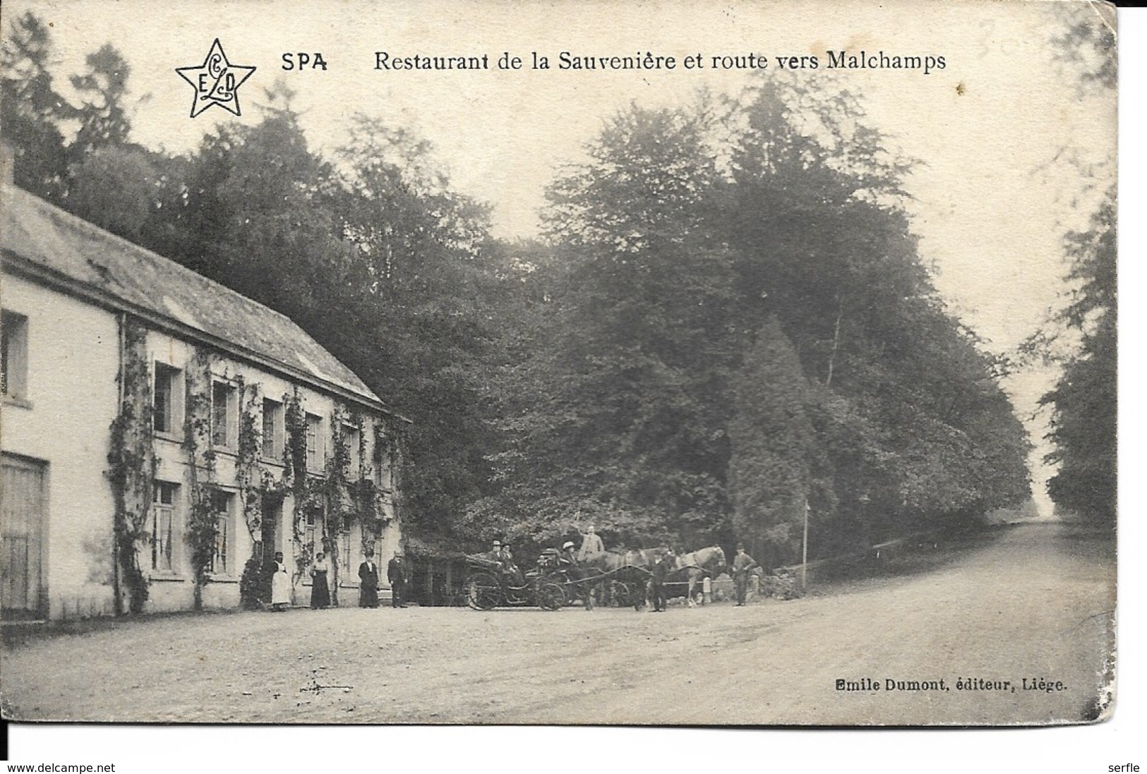 Belgique - Liège - Spa - Restaurant De La Sauvenière Et Route Vers Malchamps - Spa