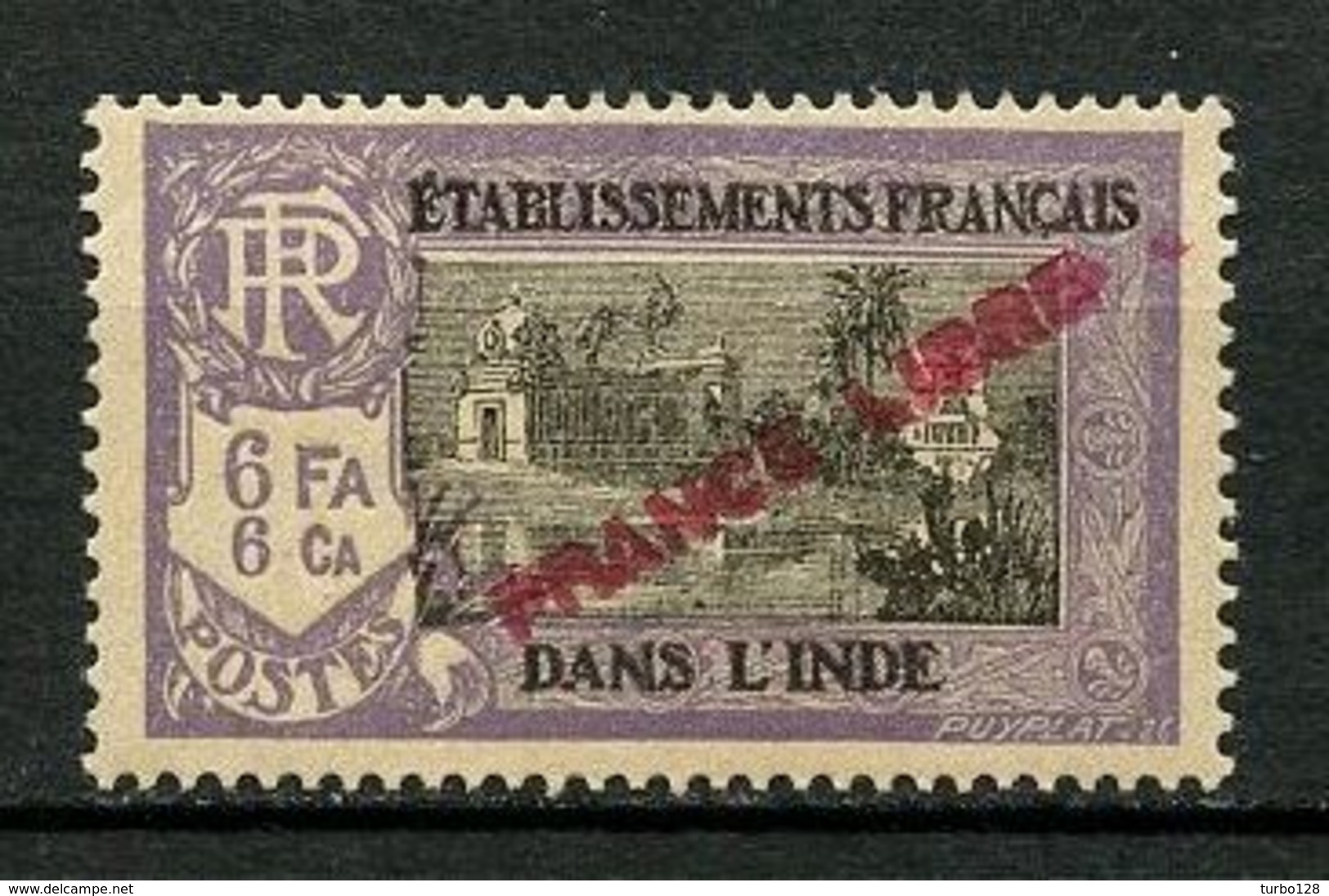 INDE 1941 N° 146 ** Neuf MNH  Superbe C 5,20 € Temple Près De Pondichéry - Unused Stamps