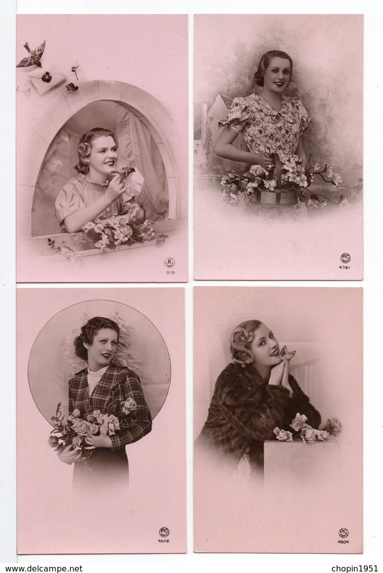 CP - JEUNE FEMME - 12 Cartes - Femmes