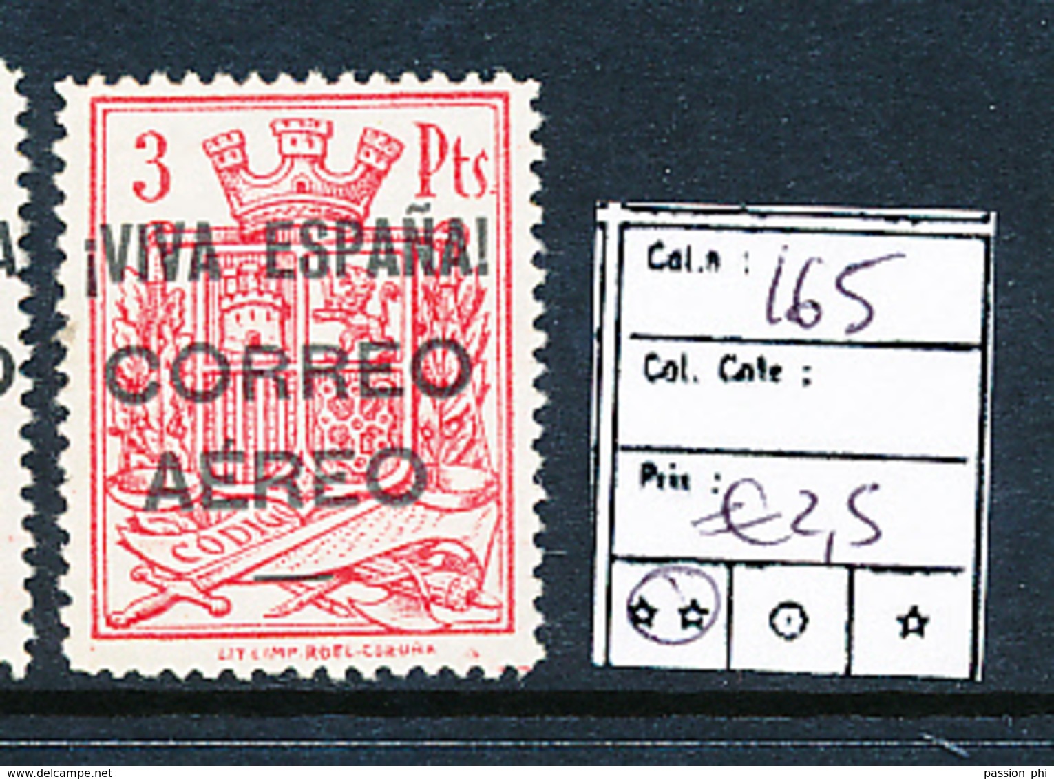 SPAIN AIR YVERT 165 MNH - Oblitérés