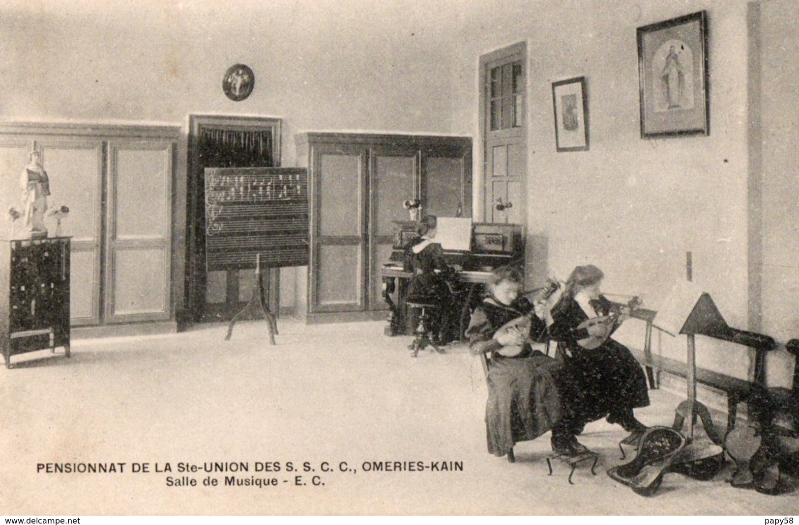 Omeries Kain Pensionnat De La Sainte Union Salle De Musique - Autres & Non Classés