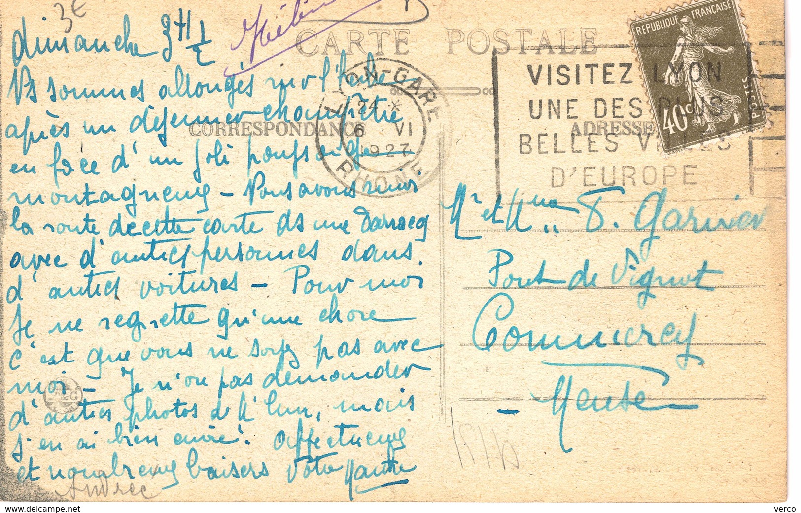 Carte Postale Ancienne De LIMONEST - Limonest