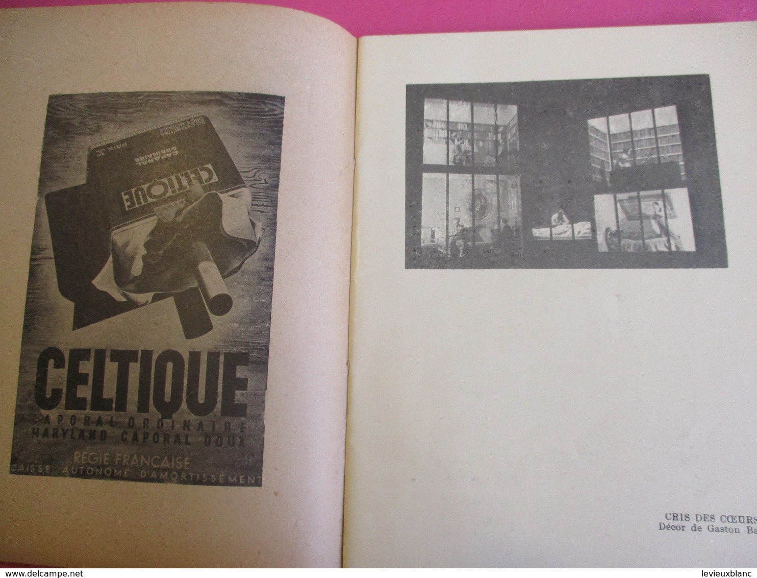 Programme De Théâtre/ MONTPARNASSE/GASTON BATY/Cris Des Coeurst/Pellerin /Les Caprices De Marianne/1935-36   PROG218 - Programma's