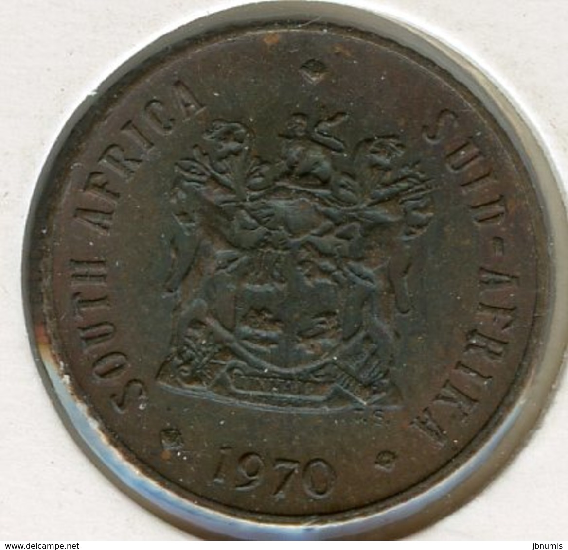 Afrique Du Sud South Africa 1/2 Cent 1970 KM 81 - Afrique Du Sud