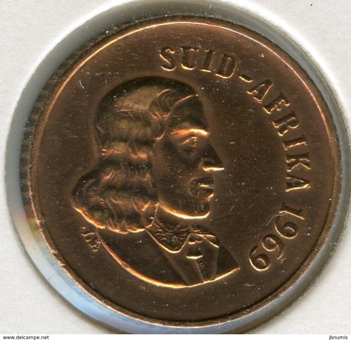 Afrique Du Sud South Africa 1 Cent 1969 KM 65.2 - Afrique Du Sud