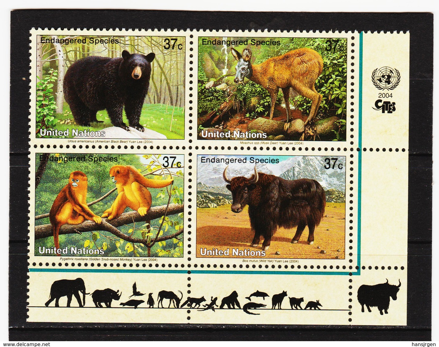 SRO385 UNO NEW YORK 2004 MICHL 946/49 Postfrisch Siehe ABBILDUNG - Unused Stamps