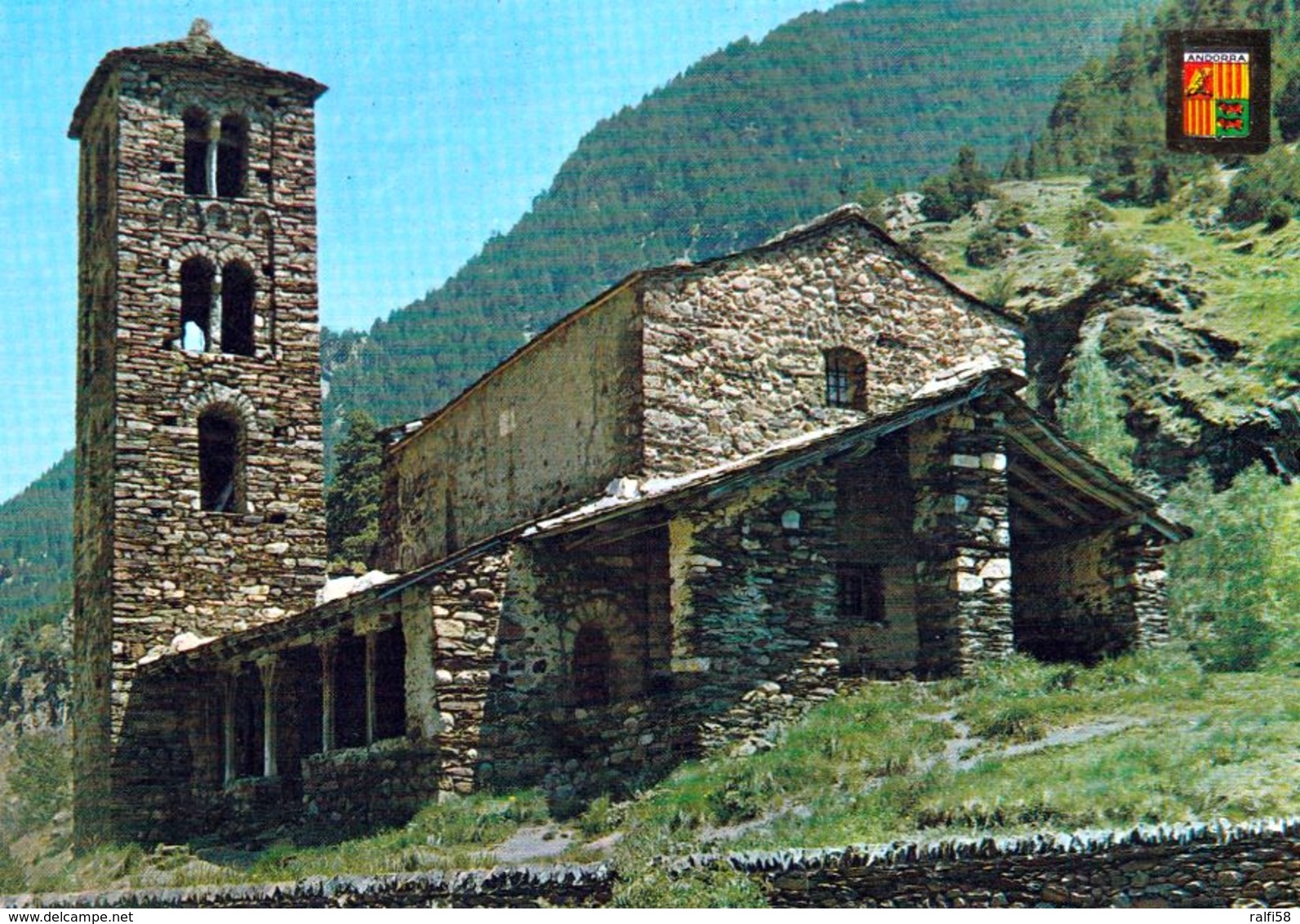 1 AK Andorra * Die Romanische Kapelle Sant Joan De Caselles - Im Dorf Canillo – Erbaut Im 12. Jahrhundert * - Andorra