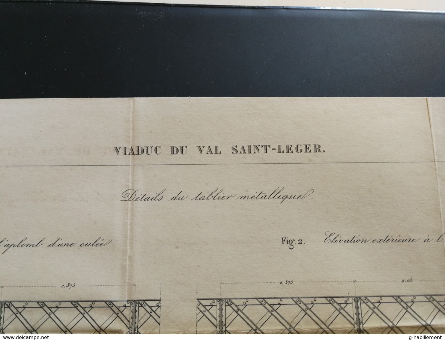 ANNALES PONTS Et CHAUSSEES (Dep 94) - Viaduc Du Val Saint-Léger - Graveur E.Pérot - 1882 - (CLB36) - Travaux Publics