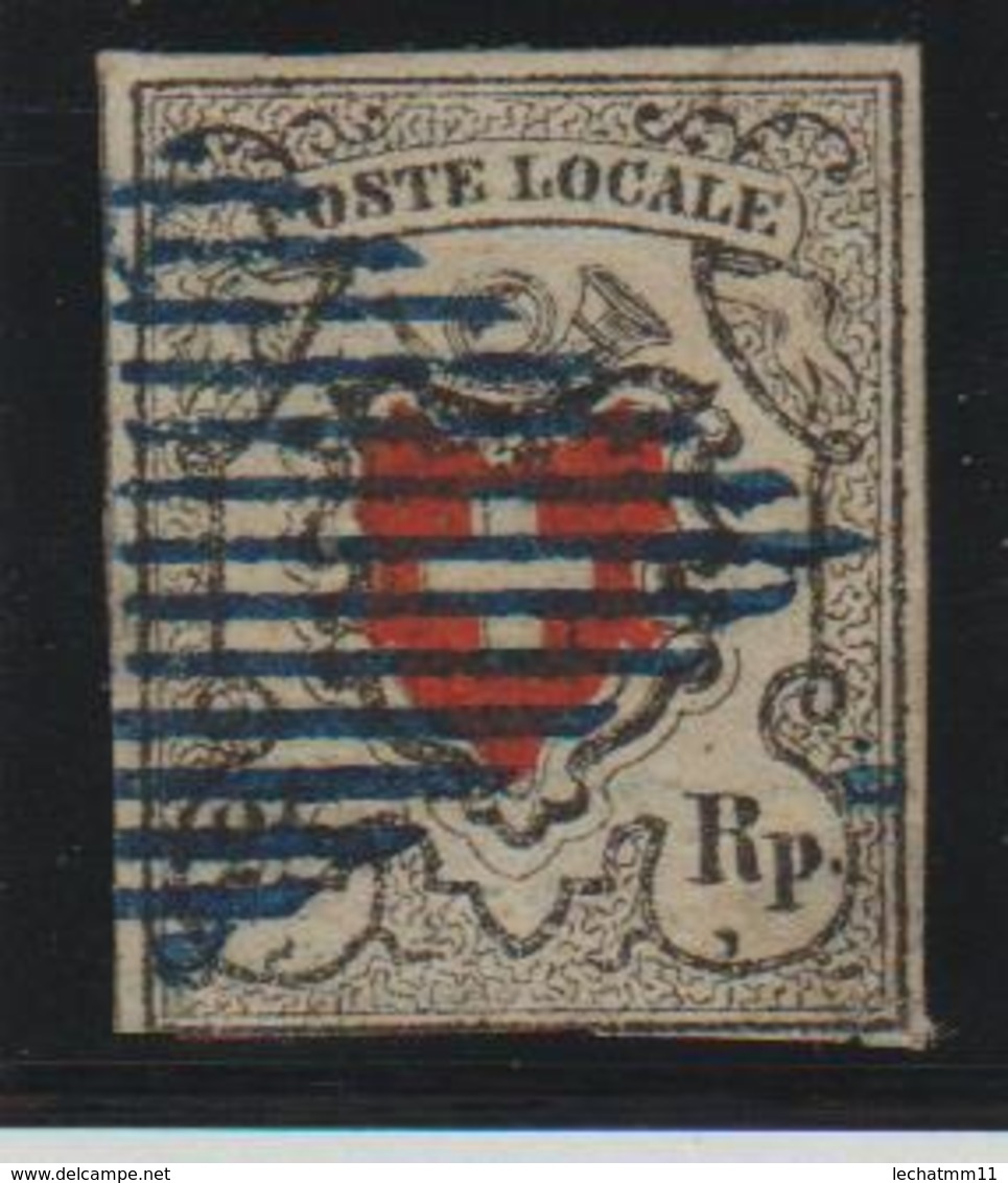 Poste Locale Avec Croix Encadrée - 1843-1852 Kantonalmarken Und Bundesmarken
