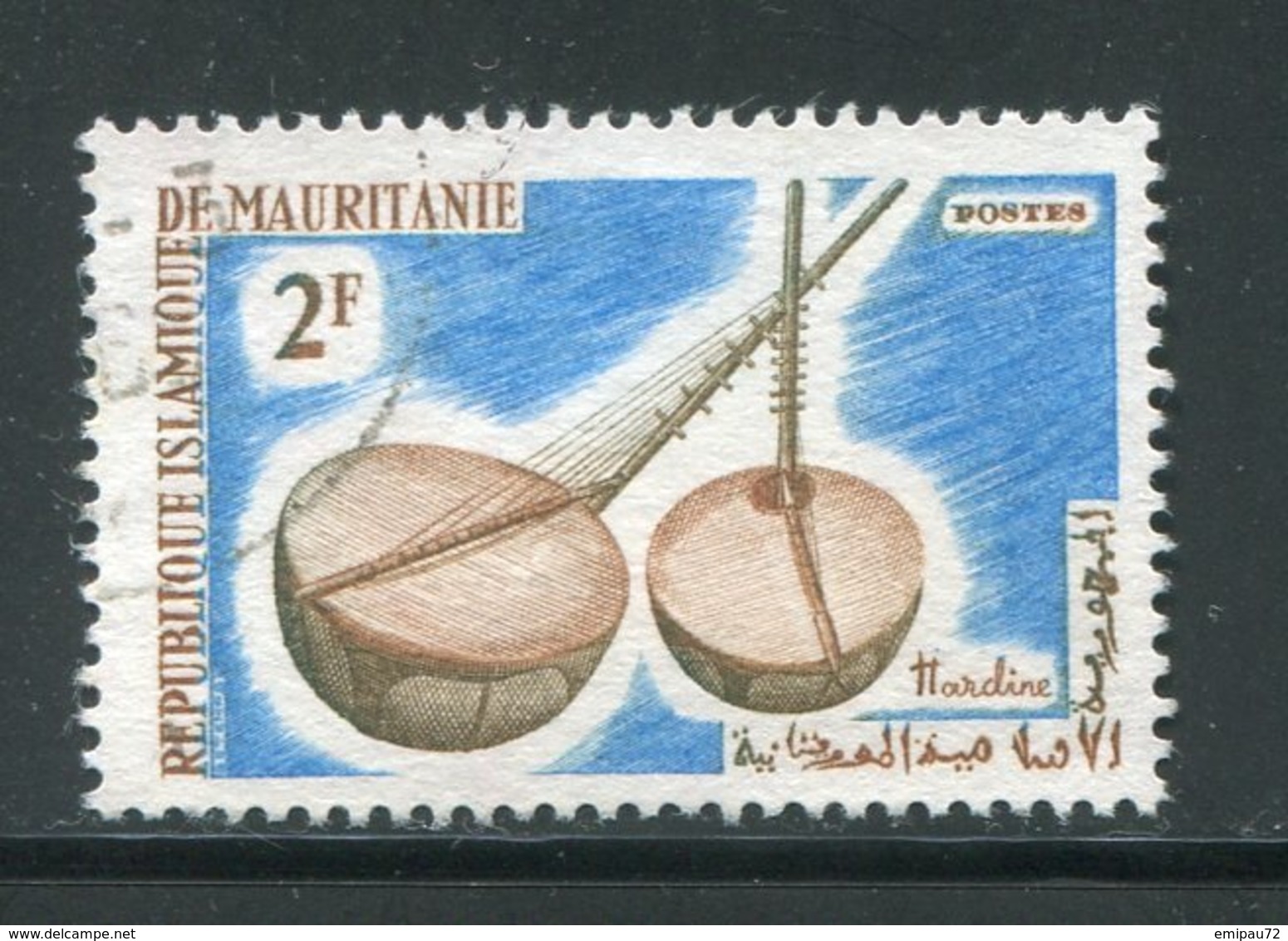 MAURITANIE- Y&T N°188- Oblitéré (instruments De Musique) - Mauritanie (1960-...)