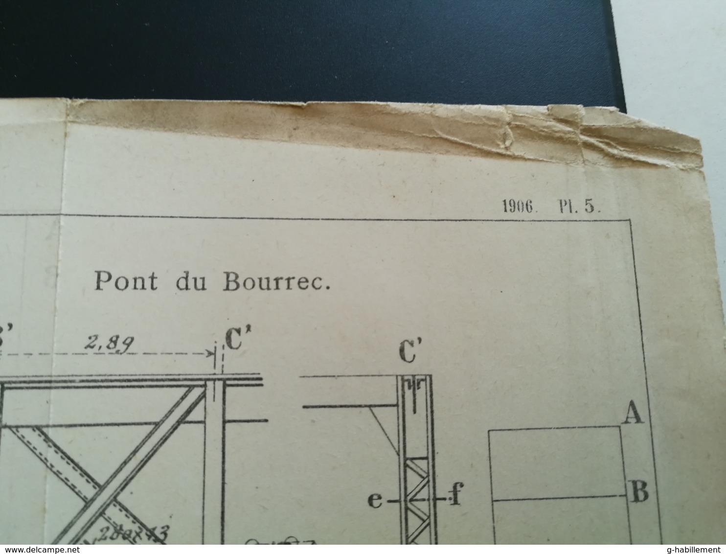 ANNALES PONTS Et CHAUSSEES (Dep 11) - Efforts Observés Dans Les Diagonales Et Les Montants - 1906 - (CLB40) - Autres Plans