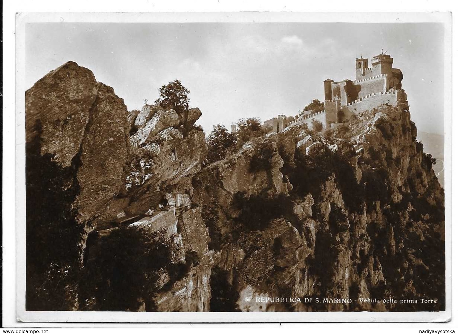 Repubblica Di San Marino. Veduta Della Prima Torre. Bella Affrancatura. - Saint-Marin