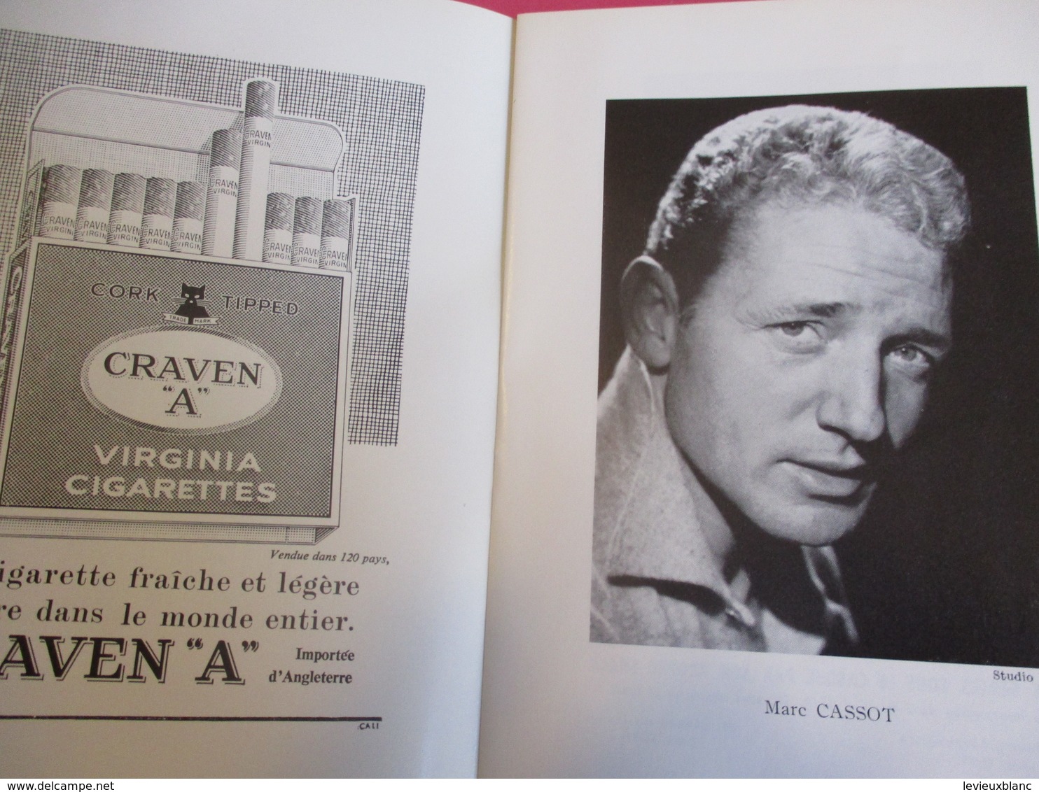 Programme de Théâtre/Théatre de PARIS/La CONTESSA/Maurice DRUON/Jean Le POULAIN/Elvire POPESCO/Marc CASSOT/1962  PROG219