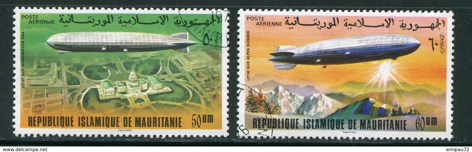 MAURITANIE- P.A Y&T N°170 Et 171- Oblitérés (Zeppelins) - Mauritanie (1960-...)