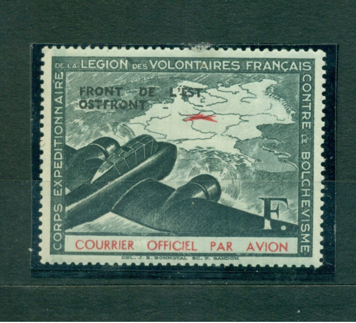 Feldpost, Private Ausgabe, Legion Des Volontaires Francis, Nr IV Postfrisch ** - Occupation 1938-45