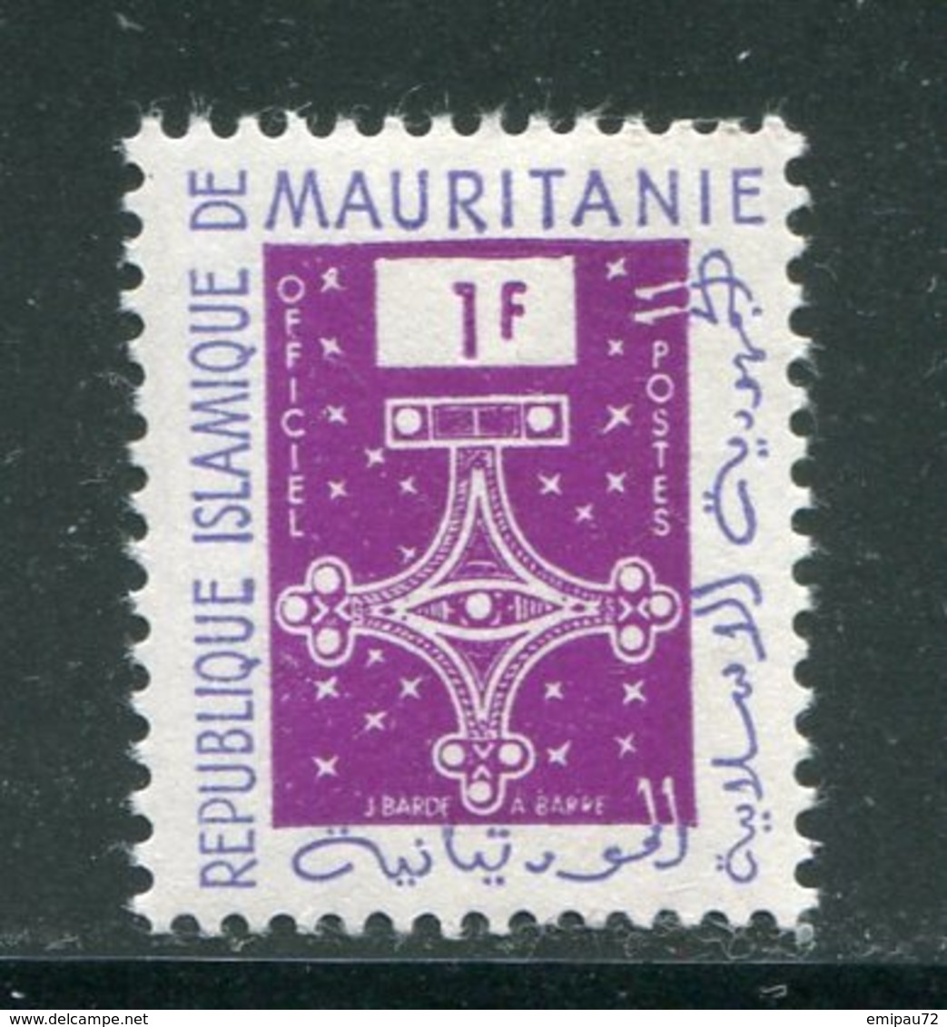 MAURITANIE- Service Y&T N°1- Neuf Sans Charnière ** - Mauritanie (1960-...)